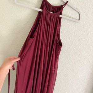 David’s Bridal burgundy dress